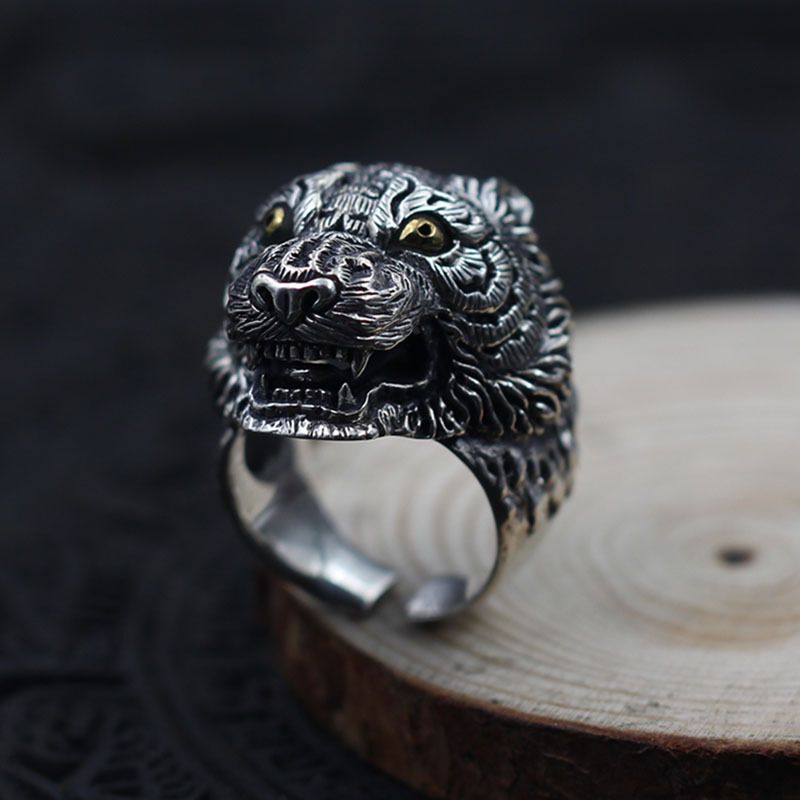 Vintage Wild Tiger Ring